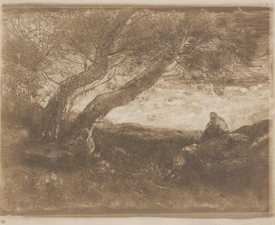 The Dreamer by Jean Baptiste Camille Corot