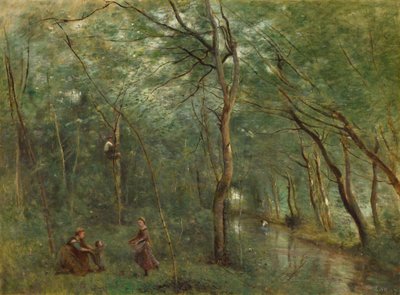 The Eel Gatherers, 1860-1865 by Jean Baptiste Camille Corot
