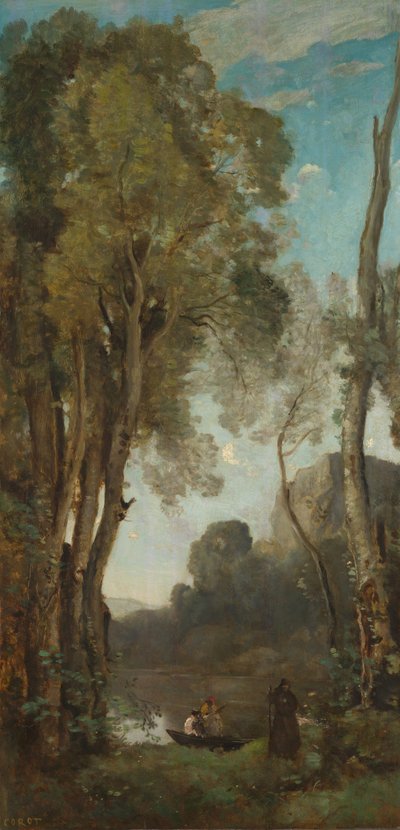 The Four Times of Day (Evening) by Jean Baptiste Camille Corot