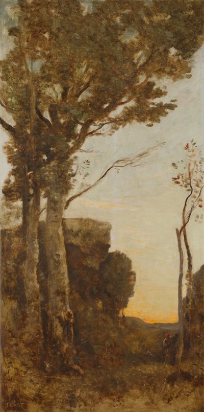The Four Times of Day (Morning) by Jean Baptiste Camille Corot