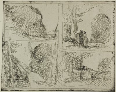 The Garden of Pericles by Jean Baptiste Camille Corot