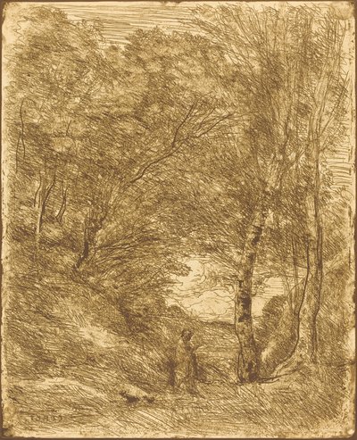 The Gardens of Horace by Jean Baptiste Camille Corot