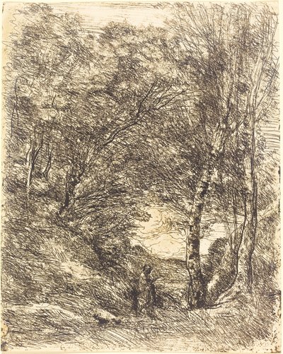 The Gardens of Horace by Jean Baptiste Camille Corot