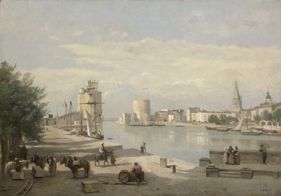 The Harbor of La Rochelle by Jean Baptiste Camille Corot