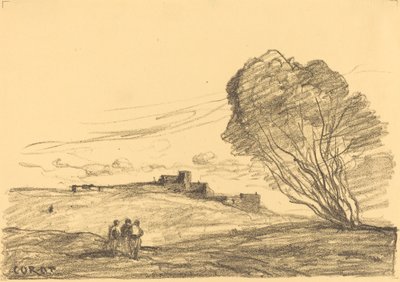 The Isolated Fort by Jean Baptiste Camille Corot