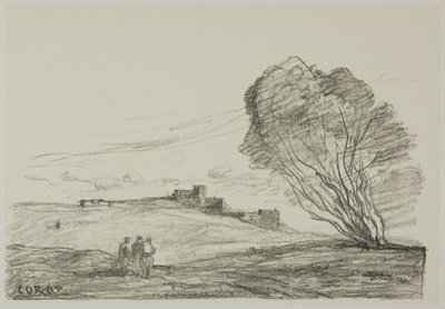 The Isolated Fort by Jean Baptiste Camille Corot