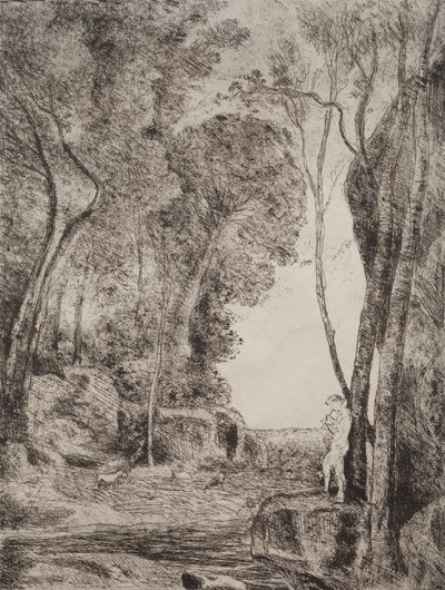 The Little Shepherd by Jean Baptiste Camille Corot