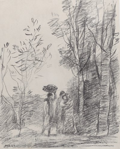 The Meeting in the Grove by Jean Baptiste Camille Corot