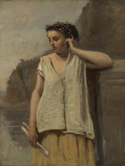 The Muse: History, ca. 1865 by Jean Baptiste Camille Corot