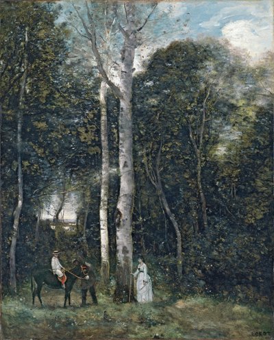 The Parc des Lions at Port-Marly by Jean Baptiste Camille Corot