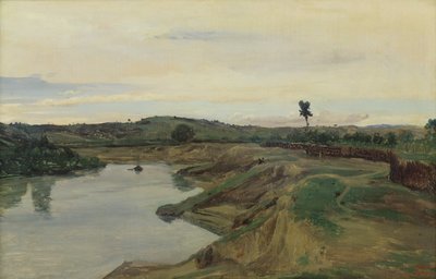 The Promenade du Poussin or, Roman Campagna, c.1826-28 by Jean Baptiste Camille Corot