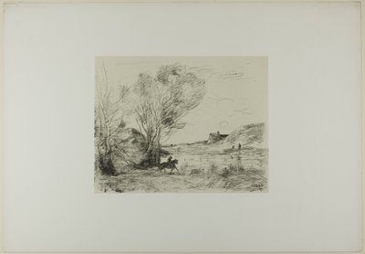 The Rider in the Reeds by Jean Baptiste Camille Corot