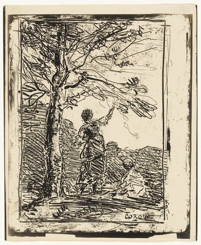 The Young Maiden and Death by Jean Baptiste Camille Corot