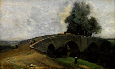 The Old Bridge by Jean Baptiste Camille Corot