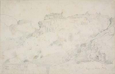 View of Nepi by Jean Baptiste Camille Corot