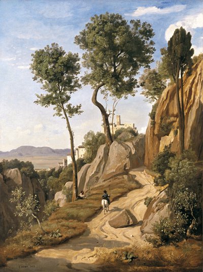View of Volterra, 1838 by Jean Baptiste Camille Corot