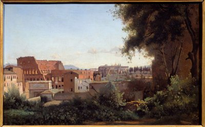 View of the Colosseum in Rome from the Farnese Gardens by Jean Baptiste Camille Corot