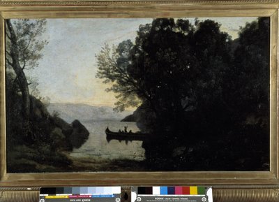 View taken from Riva, Italian Tyrol by Jean Baptiste Camille Corot