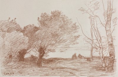 Willows and Poplars by Jean Baptiste Camille Corot