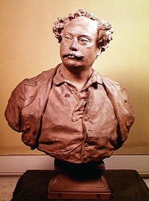 Portrait of Alexander Dumas fils by Jean Baptiste Carpeaux