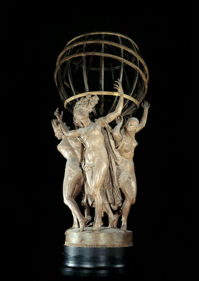 The Four Parts of the World Supporting the Terrestrial Globe, Sculpture by Jean Baptiste Carpeaux, Paris, Musee d