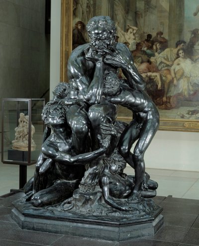Ugolin tyrant of Pisa. Illustration of Hell in The Divine Comedy by Dante. Bronze sculpture by Jean-Baptiste Carpeaux by Jean Baptiste Carpeaux