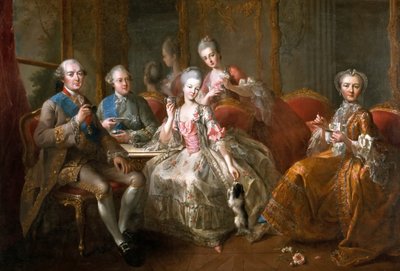 The Cup of Chocolate, The Penthièvre Family by Jean Baptiste Charpentier