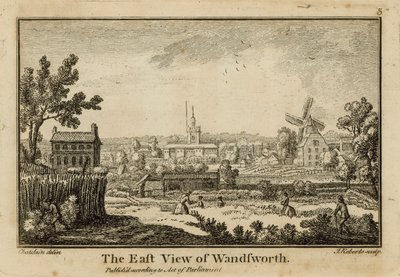 The east view of Wandsworth by Jean Baptiste Claude Chatelain