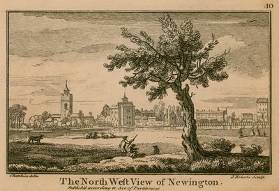 The North West View of Newington by Jean Baptiste Claude Chatelain