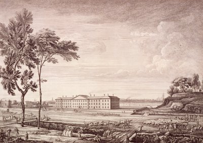View of the London Hospital in Whitechapel Road by Jean Baptiste Claude Chatelain