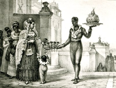 Flower Seller Outside a Church Door, from 