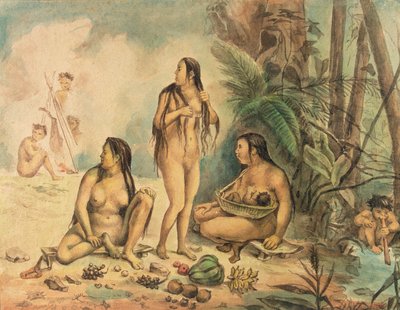 Indigenous Population of Cantagalo by Jean Baptiste Debret