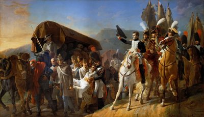 Napoleon Pays Homage to the Courage of the Wounded by Jean Baptiste Debret