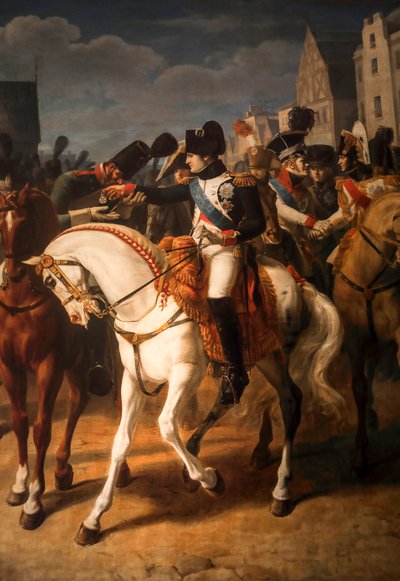 Napoleon Gives the Cross of the Legion of Honor to a Russian Soldier in Tilsitt 1808 by Jean Baptiste Debret