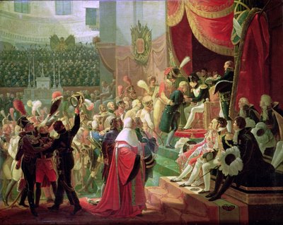The First Distribution of Crosses of the Legion of Honour in the Church of the Invalides, 14th July 1804, 1812 by Jean Baptiste Debret