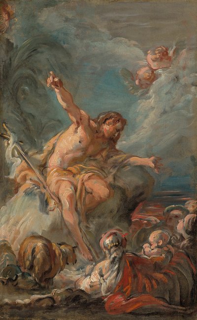 Saint John the Baptist Preaching in the Desert, 1758-64 by Jean Baptiste Deshays