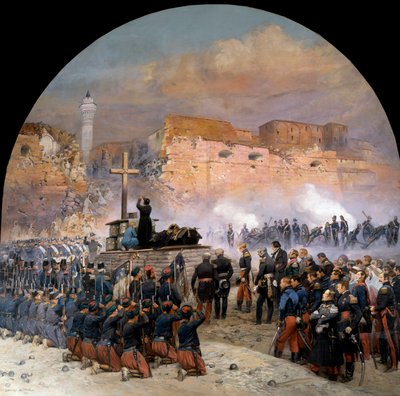 Expedition of Constantine During the Conquest of Algeria: Funeral Service of General Denis de Damremont by Jean Baptiste Edouard Detaille