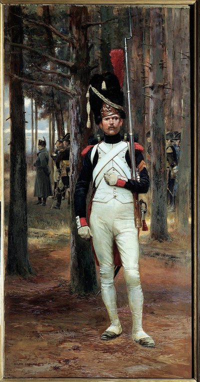 Grenadier on Foot of the Guard Imperiale by Jean Baptiste Edouard Detaille