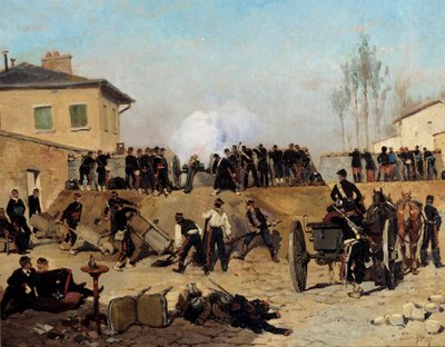 Siege of Paris: Fight in Villejuif on 19/09/1870 by Jean Baptiste Edouard Detaille