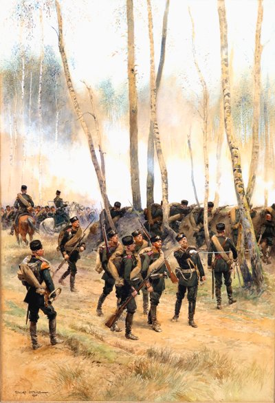 Soldier at the Front by Jean Baptiste Edouard Detaille