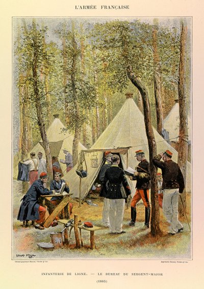 Types and Uniforms of the French Army by Captain Jules Richard, Illustrated by Edouard Detaille: Line Infantry: The Sergeant Major