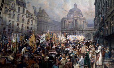 Handed over to the senate of trophies after the battle of Ulm and Austerlitz by Jean Baptiste Edouard Detaille