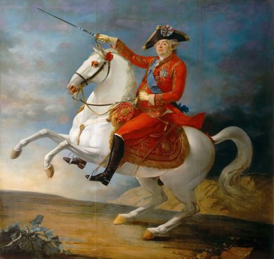 Equestrian Portrait of King Louis XVI by Jean Baptiste Francois Carteaux