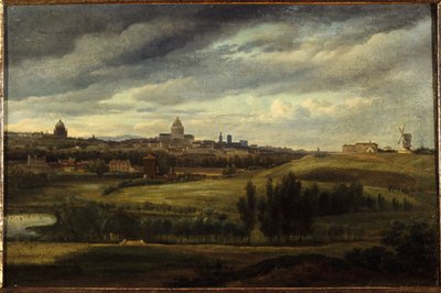View of Paris, taken from the heights of Gentilly, in 1815 by Jean Baptiste Gabriel Langlace