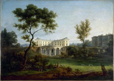The house of Beaumarchais and the Bastille by Jean Baptiste Genillion