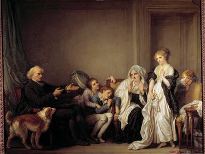 The Priest and the Young Widow by Jean Baptiste Greuze