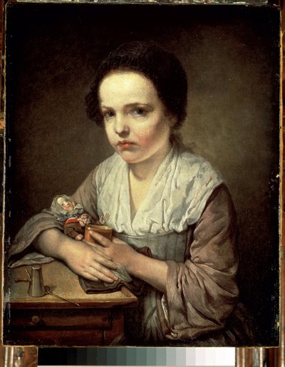 Girl with a Doll by Jean Baptiste Greuze