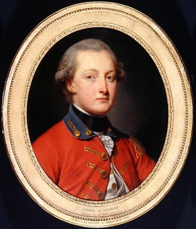 Portrait of George Augustus Herbert by Jean Baptiste Greuze