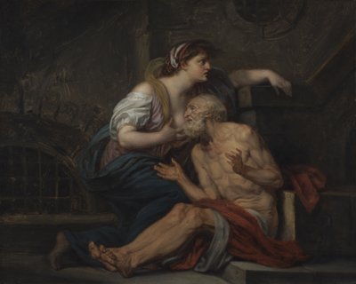Simon and Pero, Roman Charity, c.1767 by Jean Baptiste Greuze