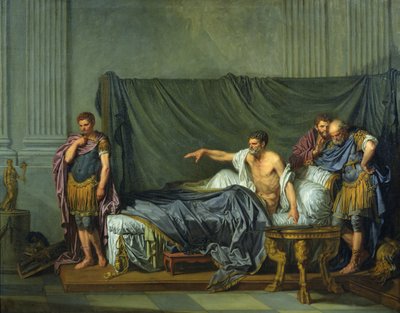 The Emperor Severus Rebuking his Son, Caracalla, for Wanting to Assassinate Him by Jean Baptiste Greuze